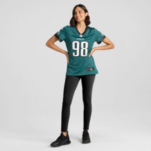 Jalen Carter Philadelphia Eagles Nike Women's Team Game Jersey - Midnight Green photo 4 topcoolteez