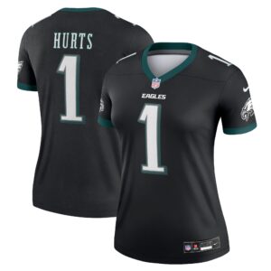 Jalen Hurts Philadelphia Eagles Nike Women's Alternate Legend Player Performance Top -  Black photo 1 topcoolteez