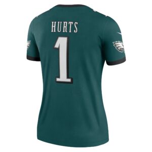 Jalen Hurts Philadelphia Eagles Nike Women's Legend Player Performance Top - Midnight Green photo 3 topcoolteez