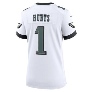 Jalen Hurts Philadelphia Eagles Nike Women's Game Jersey - White photo 3 topcoolteez
