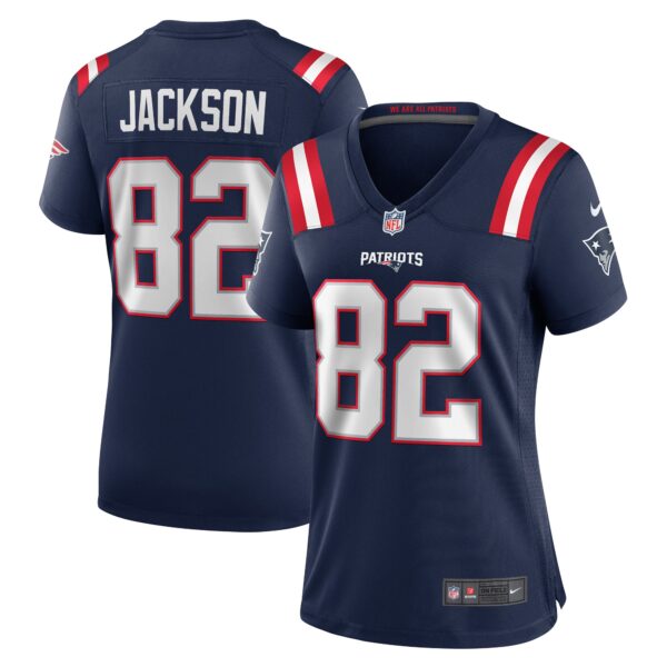JaQuae Jackson New England Patriots Nike Women's  Game Jersey -  Navy photo 1 topcoolteez
