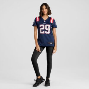JC Jackson New England Patriots Nike Women's  Game Jersey -  Navy photo 4 topcoolteez