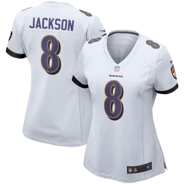 Lamar Jackson Baltimore Ravens Nike Women's Game Jersey - White photo 1 topcoolteez