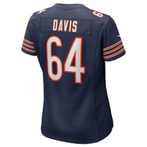 Nate Davis Chicago Bears Nike Women's  Game Jersey -  Navy photo 3 topcoolteez