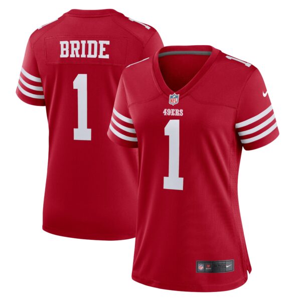 Number 1 Bride San Francisco 49ers Nike Women's Game Jersey - Scarlet photo 1 topcoolteez