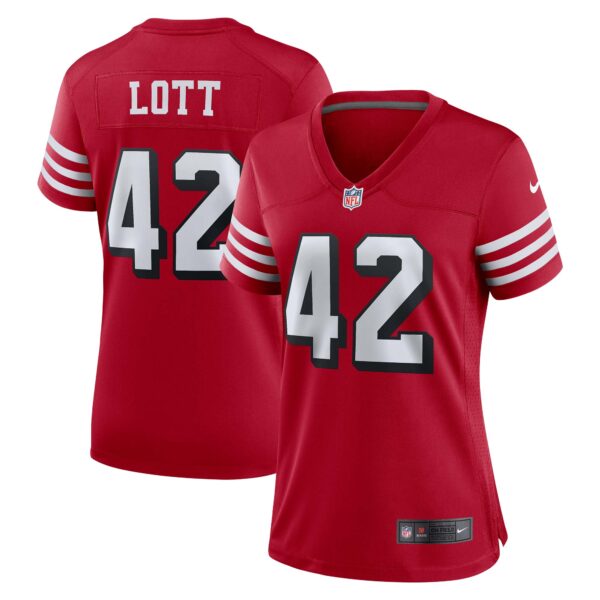 Ronnie Lott San Francisco 49ers Nike Women's Alternate Game Jersey - Scarlet photo 1 topcoolteez
