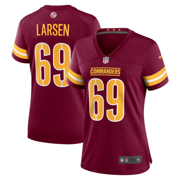 Tyler Larsen Washington Commanders Nike Women's  Game Jersey -  Burgundy photo 1 topcoolteez