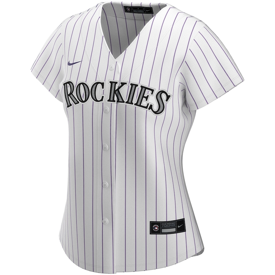 Colorado Rockies Nike Women's Home Topcoolteez Custom Jersey - White photo 2 topcoolteez