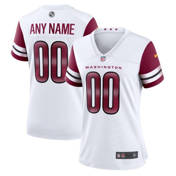 Washington Commanders Nike Women's Game Custom Player Jersey - White photo 1 topcoolteez