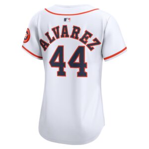 Yordan Alvarez Houston Astros Nike Women's Home Limited Jersey – White photo 3 topcoolteez