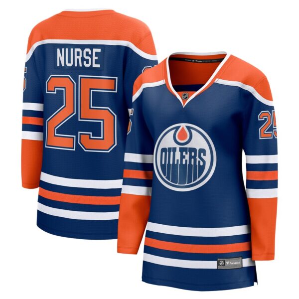 Darnell Nurse Edmonton Oilers Fanatics Women's Home Breakaway Player Jersey - Royal photo 1 topcoolteez