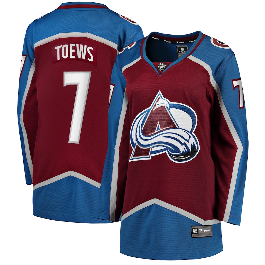 Devon Toews Colorado Avalanche Fanatics Women's Home Breakaway Player Jersey - Burgundy photo 1 topcoolteez