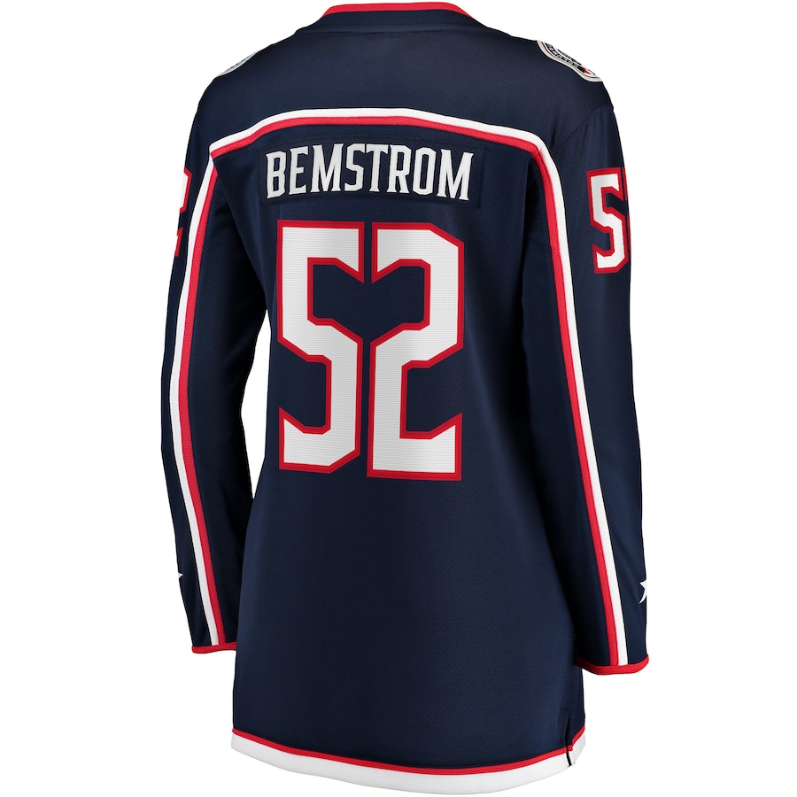 Emil Bemstrom Columbus Blue Jackets Fanatics Women's Home Breakaway Player Jersey - Navy photo 3 topcoolteez