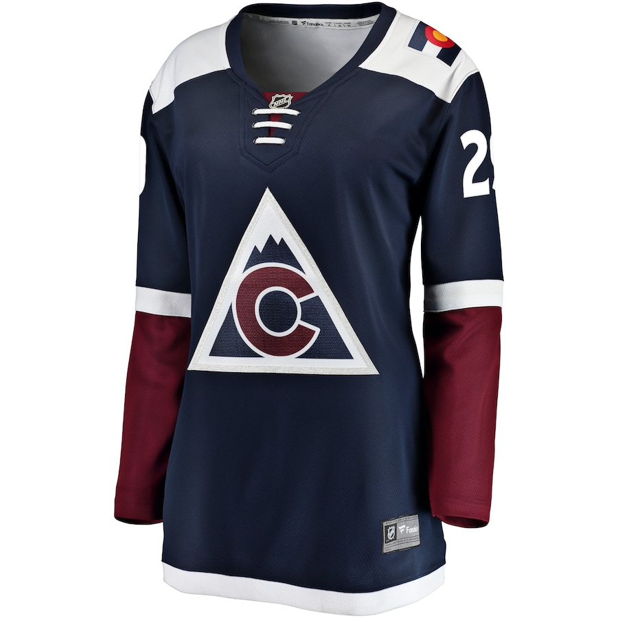 Nathan MacKinnon Colorado Avalanche Fanatics Women's Alternate Breakaway Player Jersey - Navy photo 2 topcoolteez