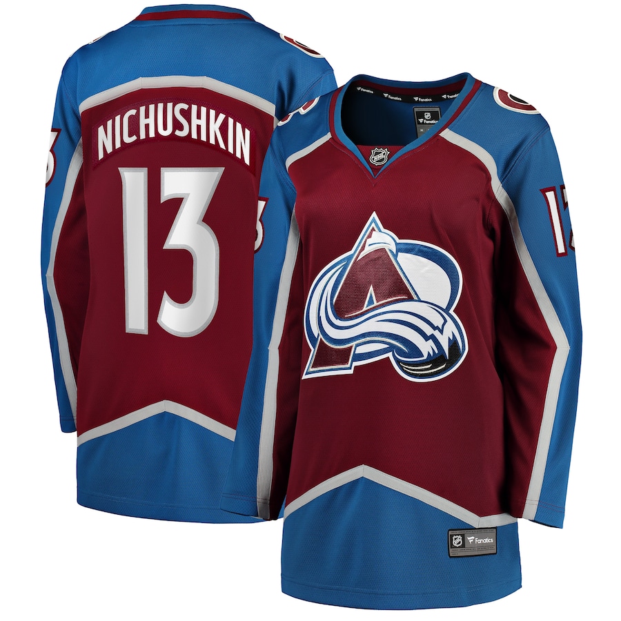 Valeri Nichushkin Colorado Avalanche Fanatics Women's Home Breakaway Player Jersey - Burgundy photo 1 topcoolteez