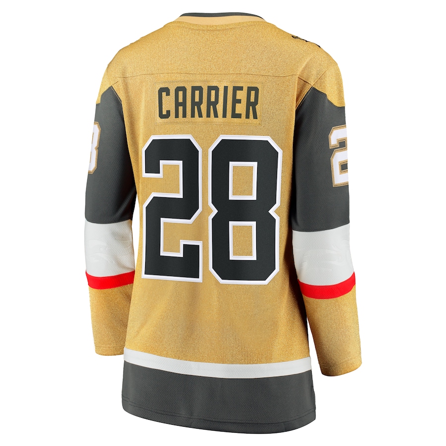 William Carrier Vegas Golden Knights Fanatics Women's Home Breakaway Player Jersey - Gold photo 3 topcoolteez