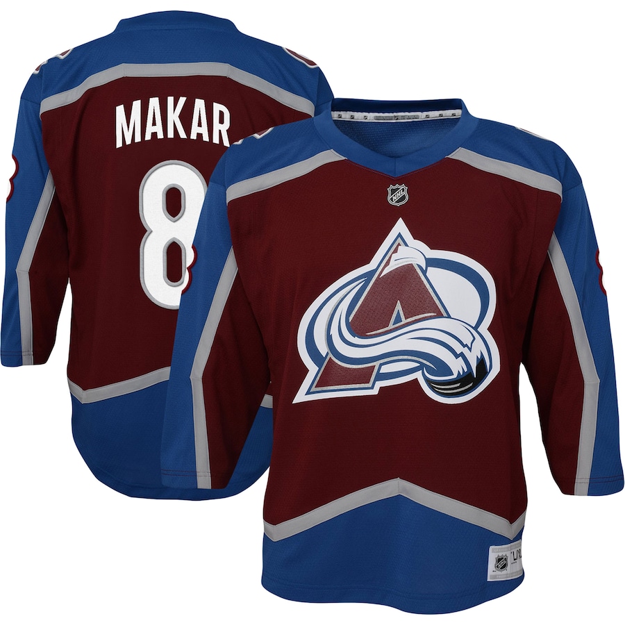 Cale Makar Colorado Avalanche Youth Home Topcoolteez Player Jersey - Burgundy photo 1 topcoolteez