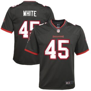 Devin White Tampa Bay Buccaneers Nike Youth Game Jersey - Pewter photo 1 topcoolteez