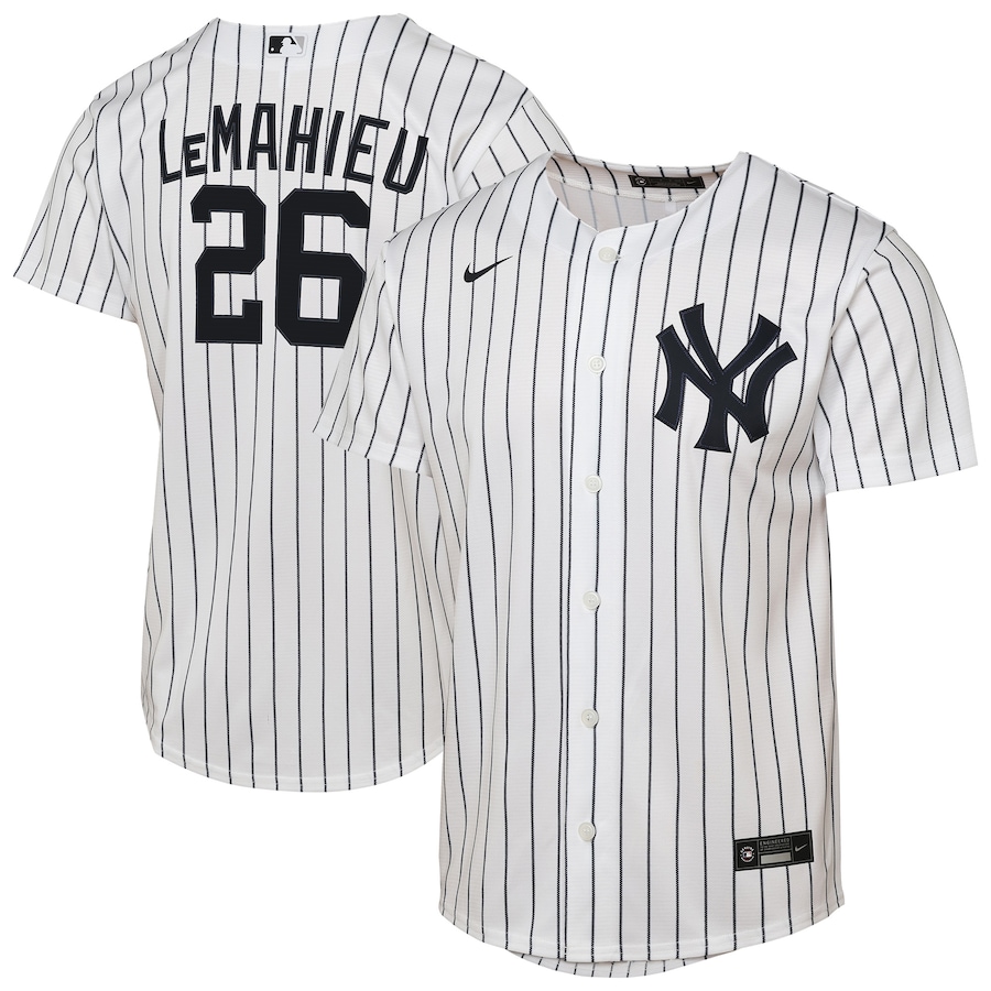 DJ LeMahieu New York Yankees Nike Youth Home Topcoolteez Player Jersey - White photo 1 topcoolteez