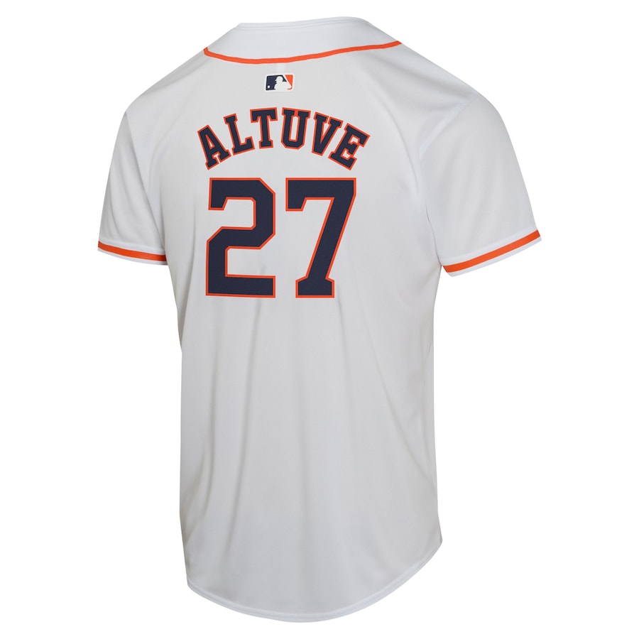 Jose Altuve Houston Astros Nike Youth Home Game Player Jersey - White photo 3 topcoolteez