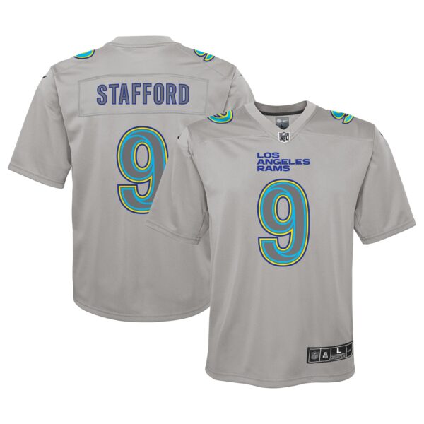 Matthew Stafford Los Angeles Rams Nike Youth Atmosphere Game Jersey - Gray photo 1 topcoolteez