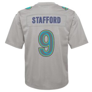 Matthew Stafford Los Angeles Rams Nike Youth Atmosphere Game Jersey - Gray photo 3 topcoolteez