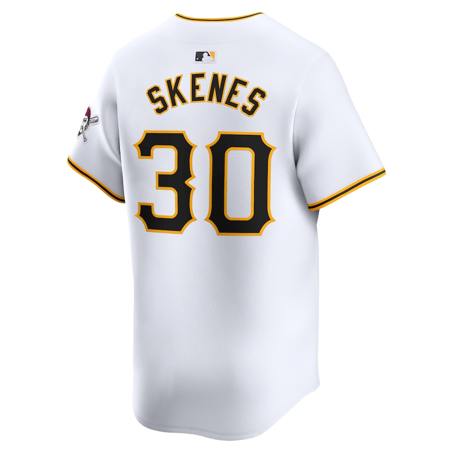 Paul Skenes Pittsburgh Pirates Nike Youth Home Limited Player Jersey - White photo 3 topcoolteez
